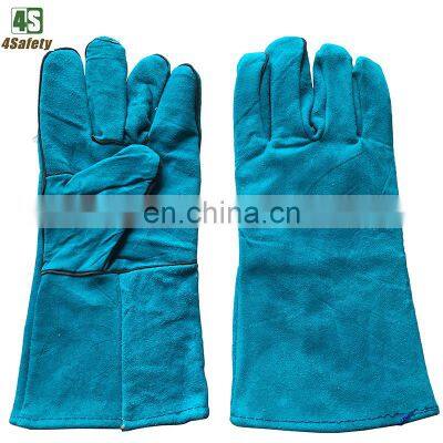 4SAFETY Hand Protective Leather Welding Safety Gloves Long Anti Cut photo-2