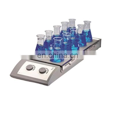 MS-H-S10 10 Channel multi-position Classic hot plate magnetic stirrer with best price