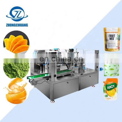 Effervescent Tablet Grease Packaging Salt Machines Fresh Fruit Pack Milk Doypack Pouch Packaging Machine