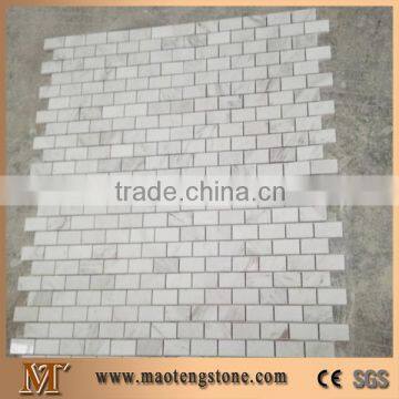 1x3 fretwork interlock marble mosaic tile