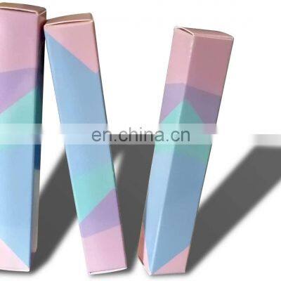 Pink Color Logo Hot Custom Cosmetics Lipstick Set Lip Glossy Tube Packaging Design Eyeliner Box Packaging Paper Boxes