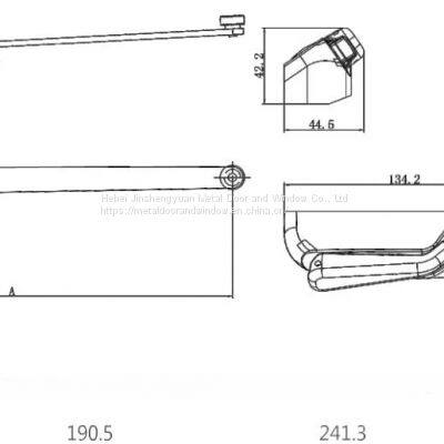 Zinc Alloy Hand Blinds Operator for American and European Casement Window photo-2