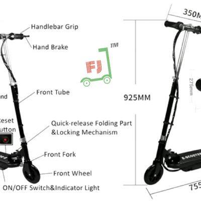 Chinaescooters.com Fj-a1 6inch Mini Kids Foldable e Scooter Chinese Supplier OEM Factory Electric Scooters photo-2