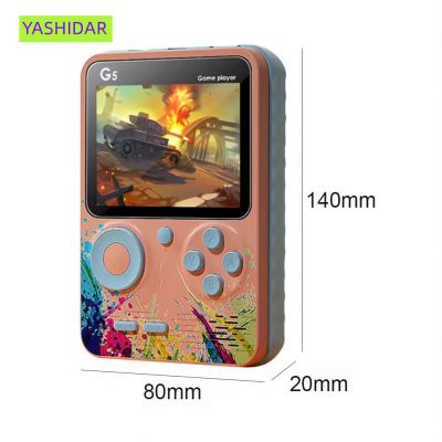 G5 Colorful Mini Handheld Game Player Built-in 500 Classic Retro Games Portable Children Video Game Console