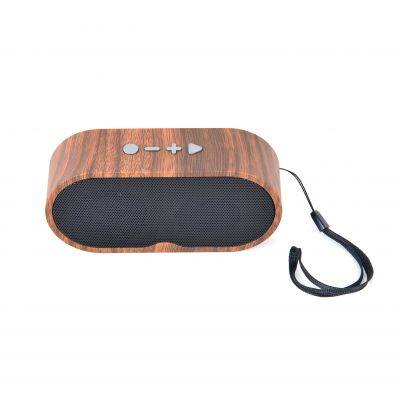 Outdoor Small Retro Wireless Stereo Bass Portable Wooden Speaker