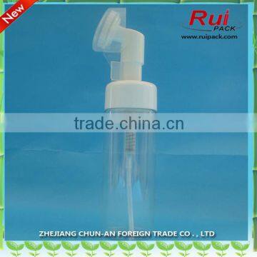 Plastic Clear Foam Bottle With Silicone Foam Pump for Personal Face Washing/ 30mm 43mm Closure Foam Pump photo-2
