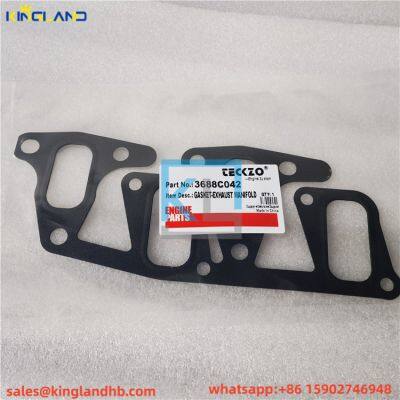 Pièces de moteur 1004 Joint d'étanchéité, Collecteur d'échappement 3688C042/3688C035 adapté pour Perkins