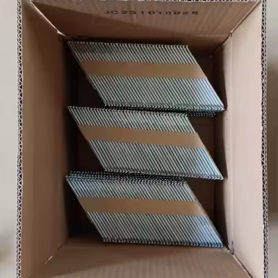 Industrial Steel Wire Collated Framing Staples 30 34 Degree Clipped Head Ring Paper Strip Nailer Diamond-Coated Wood Door Coil photo-5