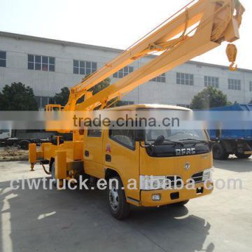 Dongfeng FRK 16m crew cab truck mounted aerial work platform in Peru