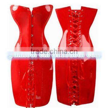 alibaba china wholesale instylesSexy Red/Black PVC Corset dress