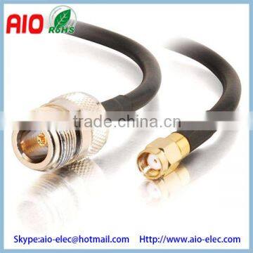 Wi-Fi RP-SMA Male to N Type Female Cable RP-SMA Male N type Female Black