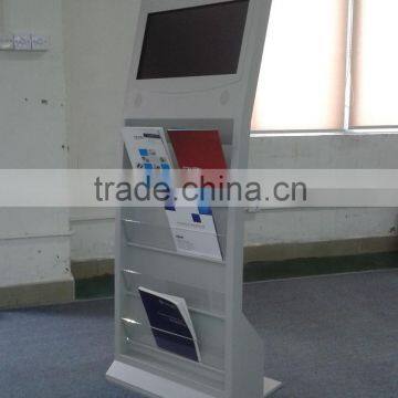 27" Shopping Mall Lcd Touch Screen All In One Pc Kiosk Multimedia Wifi Bluetooth Brochure Holder Industrial Computer photo-3