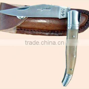 custom stainless steel lagouile knife A53