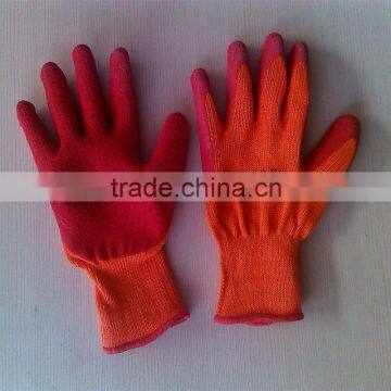 latex coated cotton glove/knittied gloves