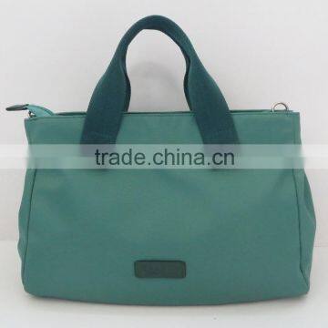 China supplier hot modern simple green nylon waterproof man and woman bags handbag