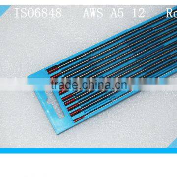 3/32'' WT20 tungsten weld electrode with red tip & 10pieces/pack from Beijing