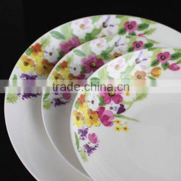 10.5 Inch Coupe Shape New Bone China Colorful Flower and Leaf Decorated Price Competitive Hebei Factory 20PCS Dinnerware Set photo-6