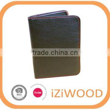 BSCI standard leather rfid passport wallet