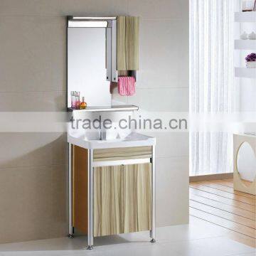 Simple style China wall bath big drawer wall mount solid wood cabinet