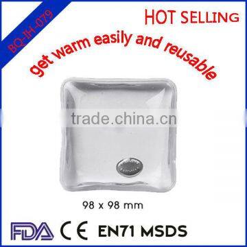 transparent square hand warmer/heat pad