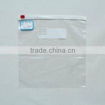 Transparent ldpe plastic zipper top bag with printing