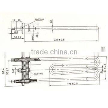 High Quality Customized Stainless Steel Washing Mashine Heating Element photo-4