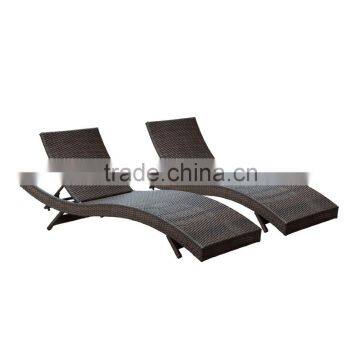 Rattan Outdoor Deck Chair Beach Wicker Lounge Chair Rattan Deck Chair photo-3