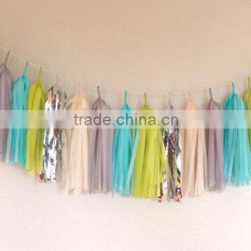 paper tassel garland decoration for photo shoot background photo studio background wedding background