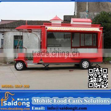 Best Price Mobile Restaurant Trailer/ Fast Food Cart For Selling mobile Food Truck