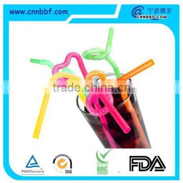 eco-friendly plastic colorful fun disposable art straw