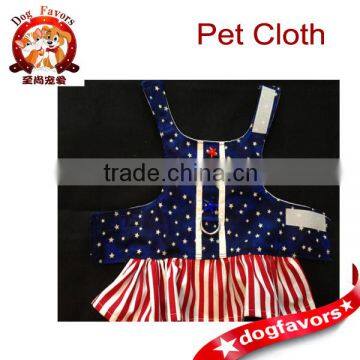 Firecracker dog harness dresses hand sewn, original design hook and loop closures D-ring for easy leash attachment                        
                                                Quality Choice