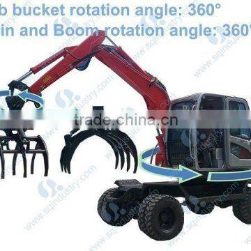 360 degree rotation sugar cane loading machine