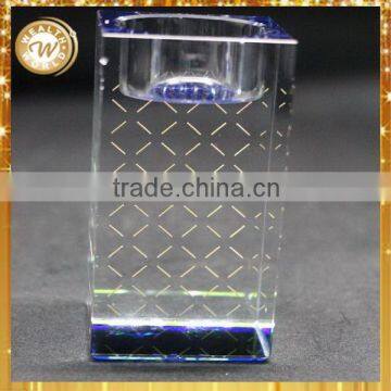 Bottom price new products crystal glass candle holders for events