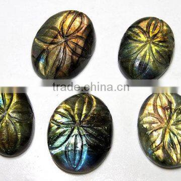 Labradorite Carved Cabochons