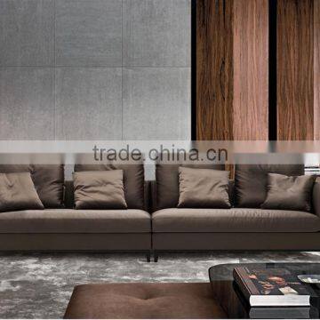 Modern Elegant Leather Sofa Set in Black New Design 2016 photo-4
