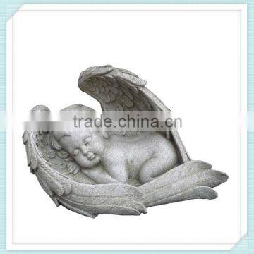 sleeping baby polyresin angel for decoration