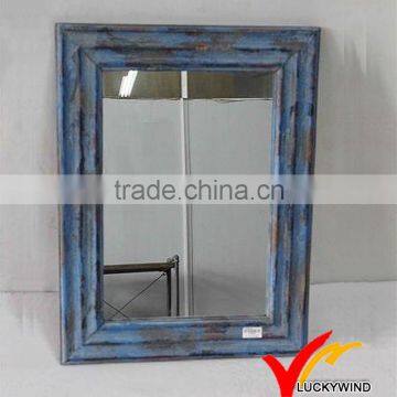 shabby blue small decorative framed wall mirrors