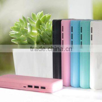 20000 mah high capacity 3 output power bank