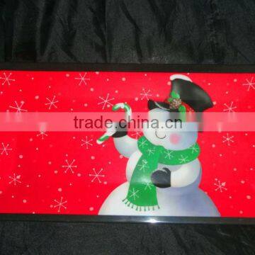 Christmas plastic trays 14 inch square trays