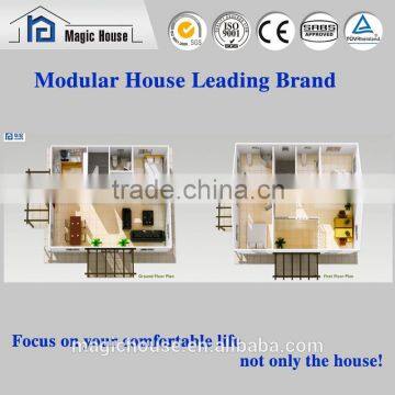 Waterproof Roof Cabins Prefab House/low Cost Family House/economical Two Floor Room Drawing photo-3
