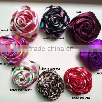 Beauty 2" Printed Satin Rosette By Handmade