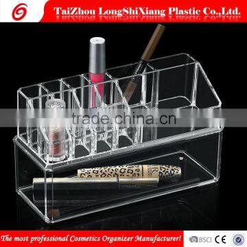 2015 Taizhou LSX PS wholesale makeup organizer storge transparent jewel case