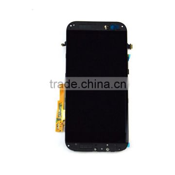 High quality lcd for HTC one M8 lcd display and touch screen digitizer with frame