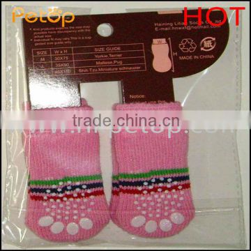 Stocked Paw Print Botton Pet Socks