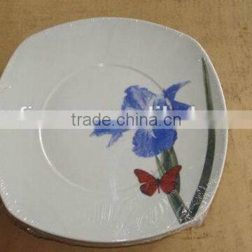 9" cheap porcelain plate,logo dinnerware restaurant plate