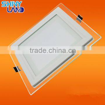 Brand new square glass panel light with high quality