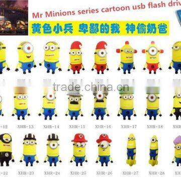 cartoon style promotional minions flash drive