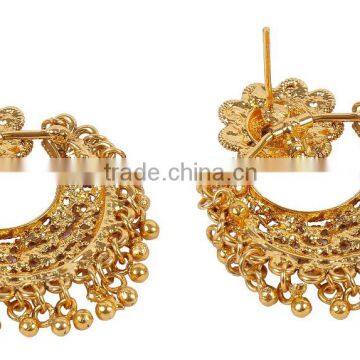 Indian Exclusive Beautiful Charming Kundan Stone Partywear Polki Earrings For Women & Girls photo-4