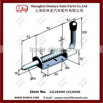 Refrigerated Truck Spring Latch Bolt Spring Loaded Bolts 141194AM 141194AS photo-2