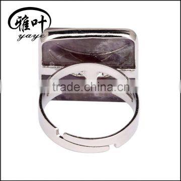Wholesale Gemstones Ring Diamond Shape Ring Ceremeny Gifts photo-5